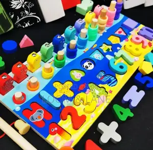 Educational Wooden Numbers/ Letters Board