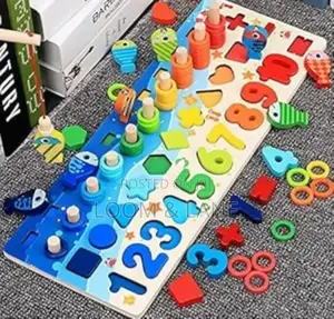 Educational Wooden Numbers/ Letters Board