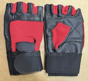 Unisex Gym Gloves Leather Coated