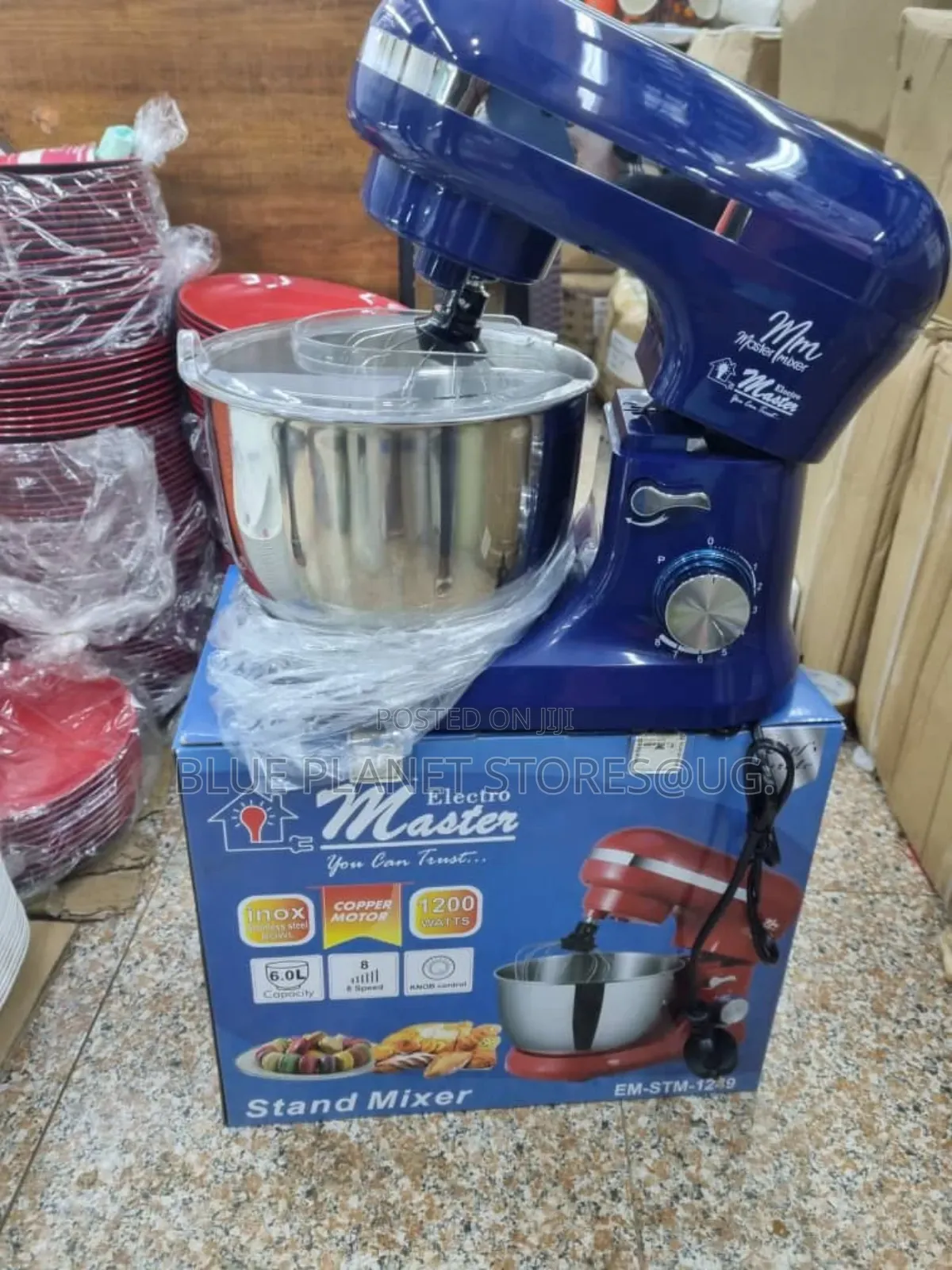 ELECTRO MASTER 6.0litre Stand Mixers \\ 1200w \\ EM-STM-1249