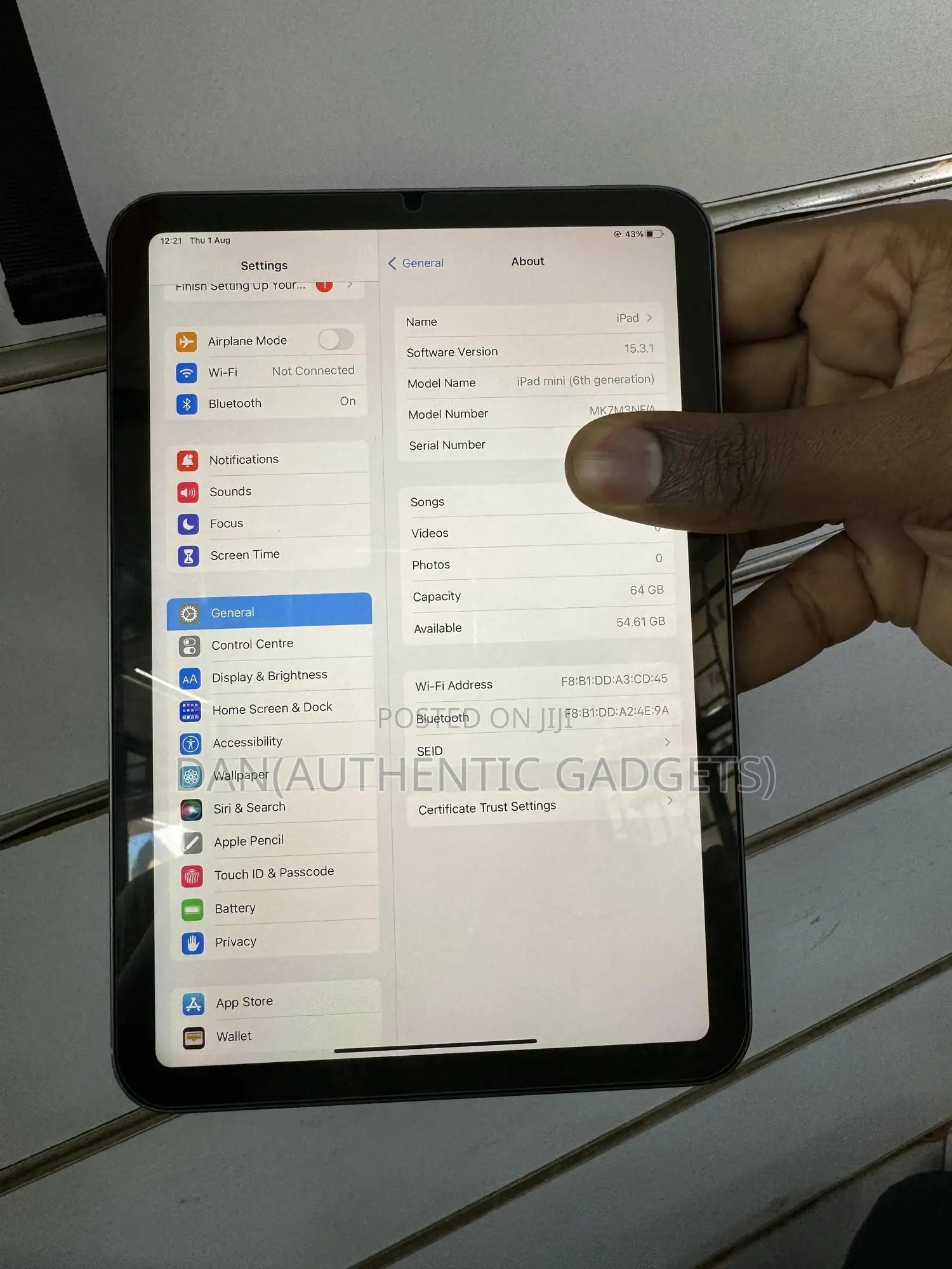 Apple iPad mini 6 64 GB Gray