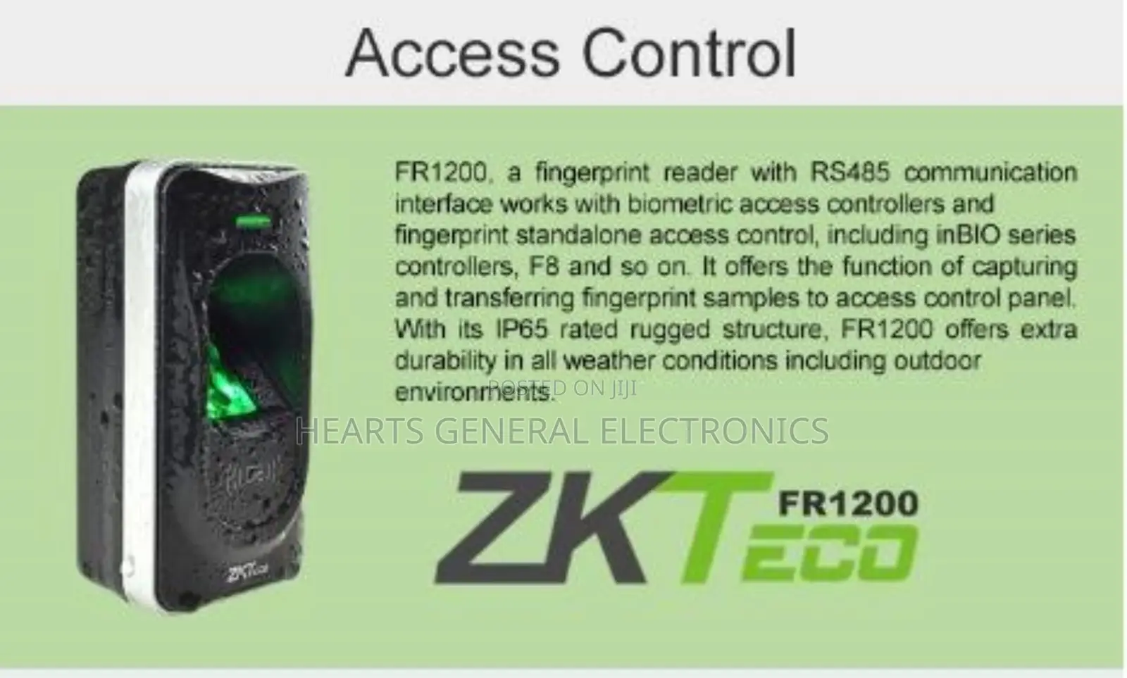 Zkteco Fingerprint Reader ( Slave Fr1200 )