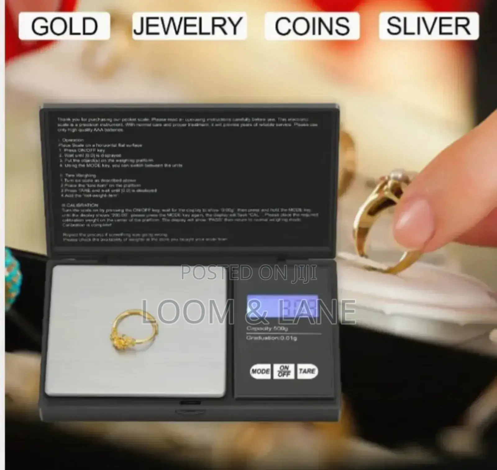 Digital Portable Jewelry Gram Scale