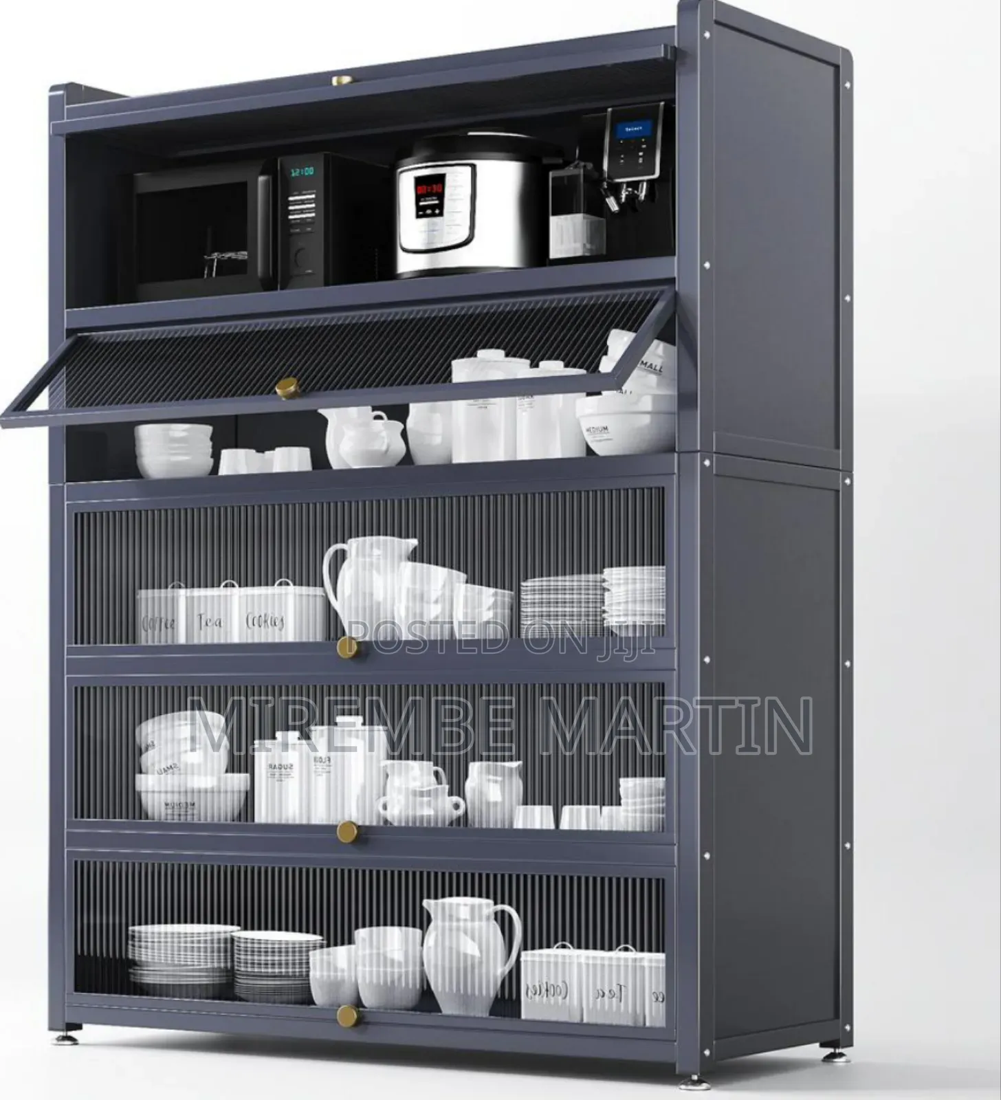 Kitchen Storage Metallic Cabinet