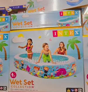 Elite Blue Intex Inflatable Kids Swimming Pool