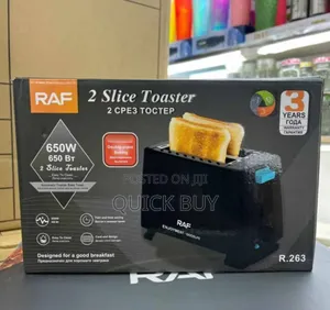New Extramile Quality RAF 2 Slice Bread Toaster