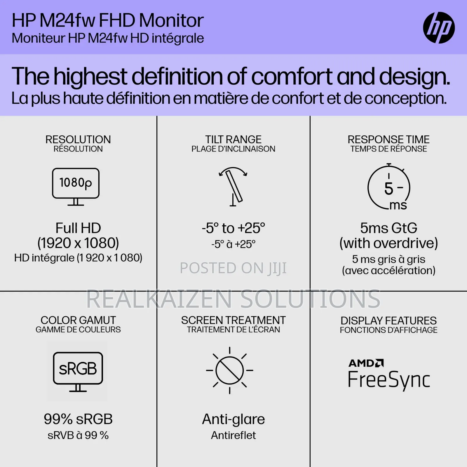 HP 24-Inch FHD IPS Monitor With AMD Freesync Technology