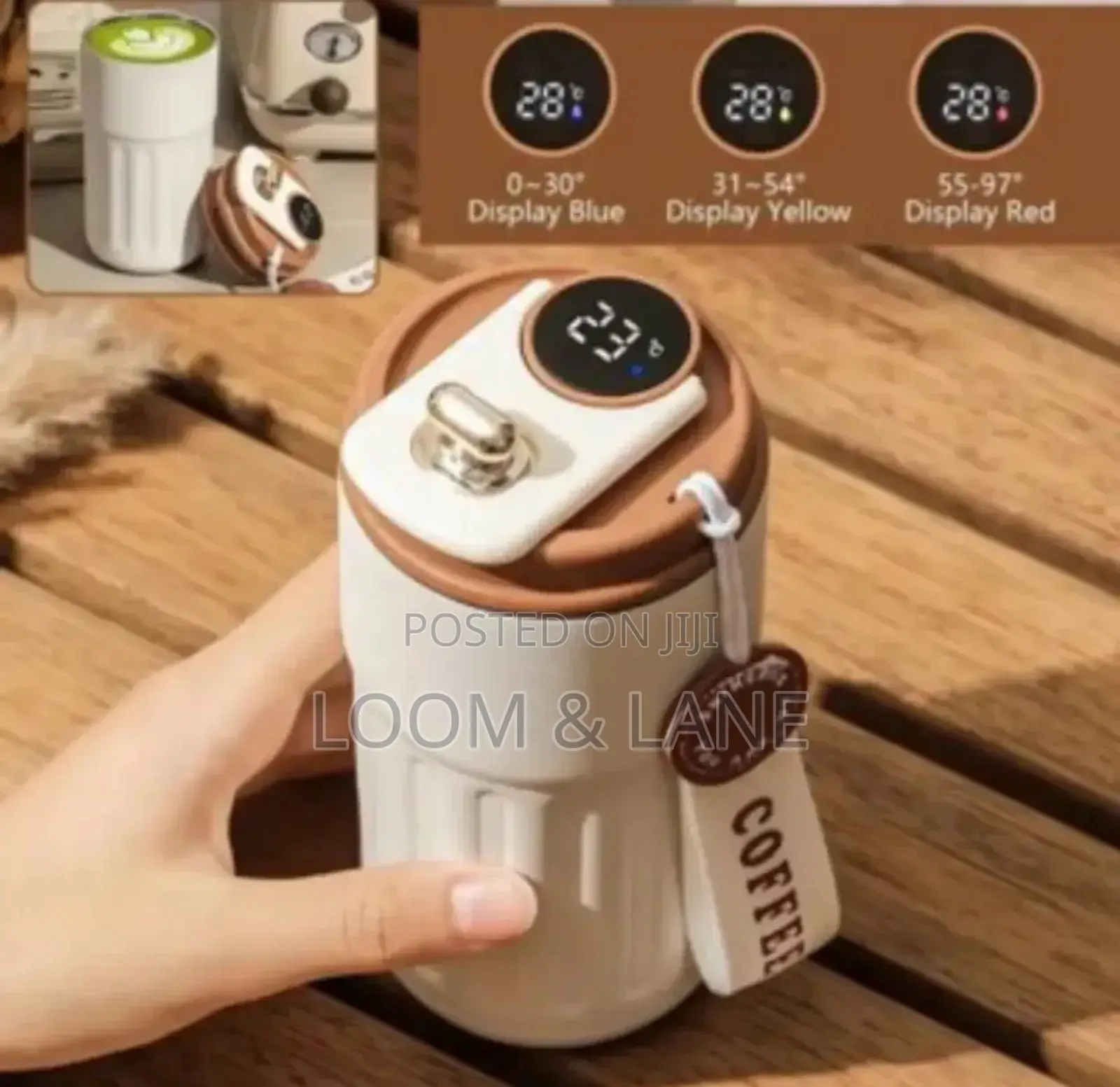 Smart Thermos Mug With a LED Temperature Display