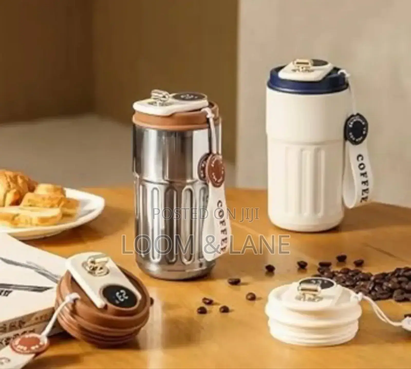 Smart Thermos Mug With a LED Temperature Display