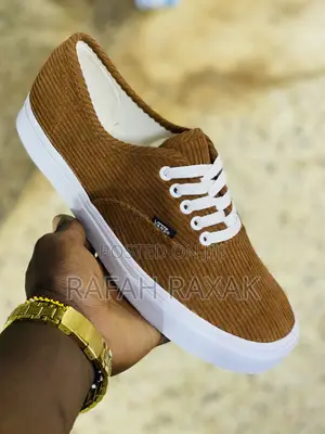 Original Brown Velvet Vans Off the Wall Sneakers