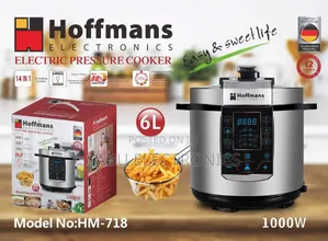 Hoffmans 6L Electric Pressure Cooker - Fast Easy Cooking!