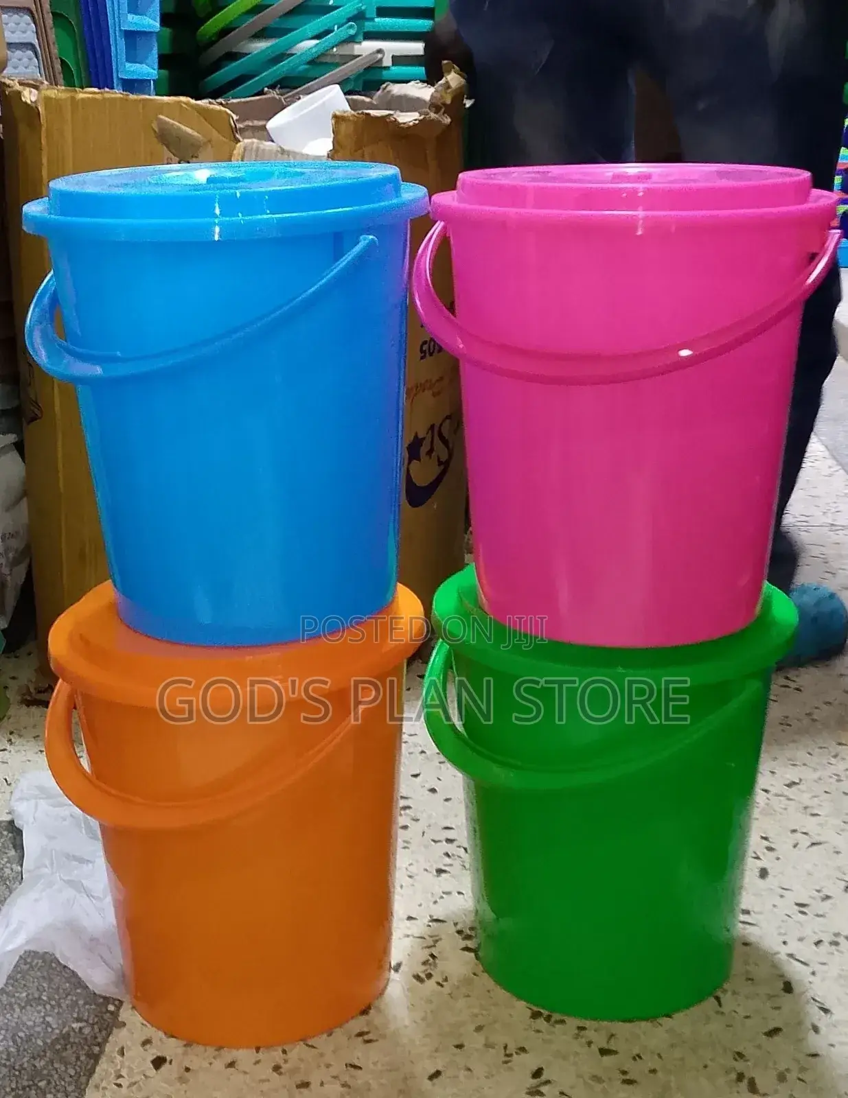 Plastic Buckets 4pcs or School Buckets