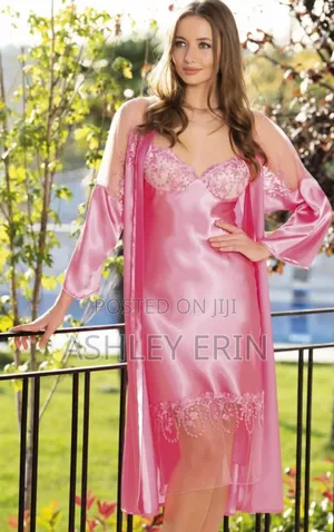Women's Satin Night Gown Set