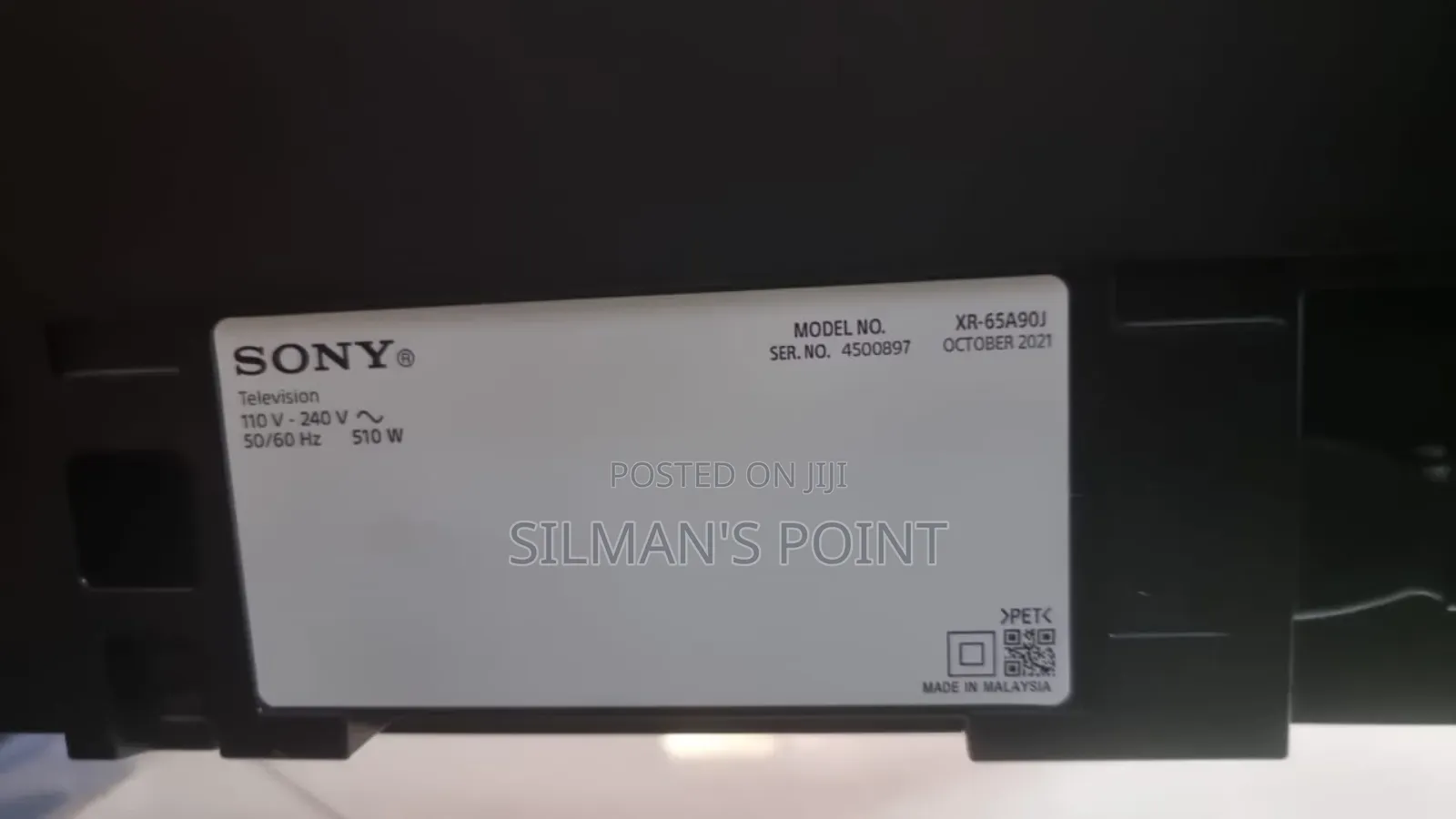 SONY 65" A90J Oled TV