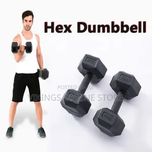 2pcs Weight Lifting Fitness Exercise Dumbbells - Black
