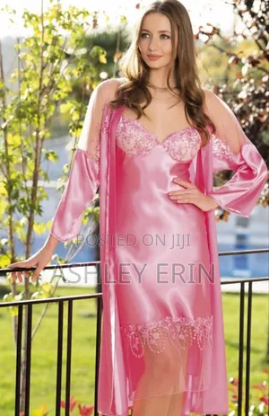 Women's Satin Night Gown Set