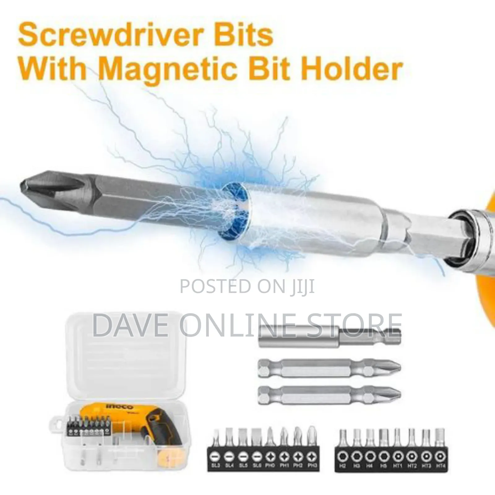 INGCO 4V Screwdriver, Rechargeable Power Drill Driver Set