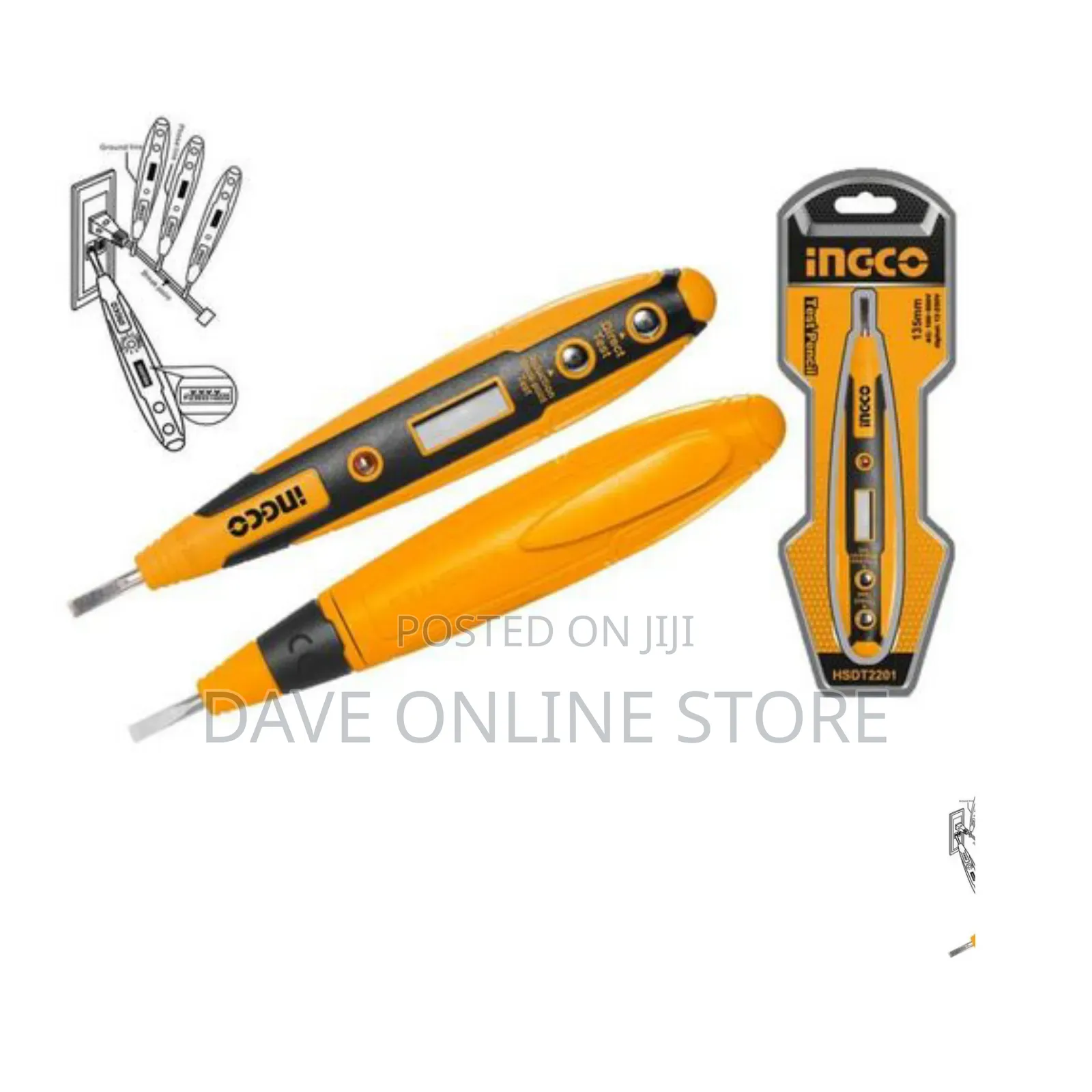 INGCO HSDT2201 Digital Tester Pencil DC and AC Tester -