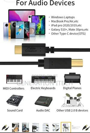 Type C to Printer Cable