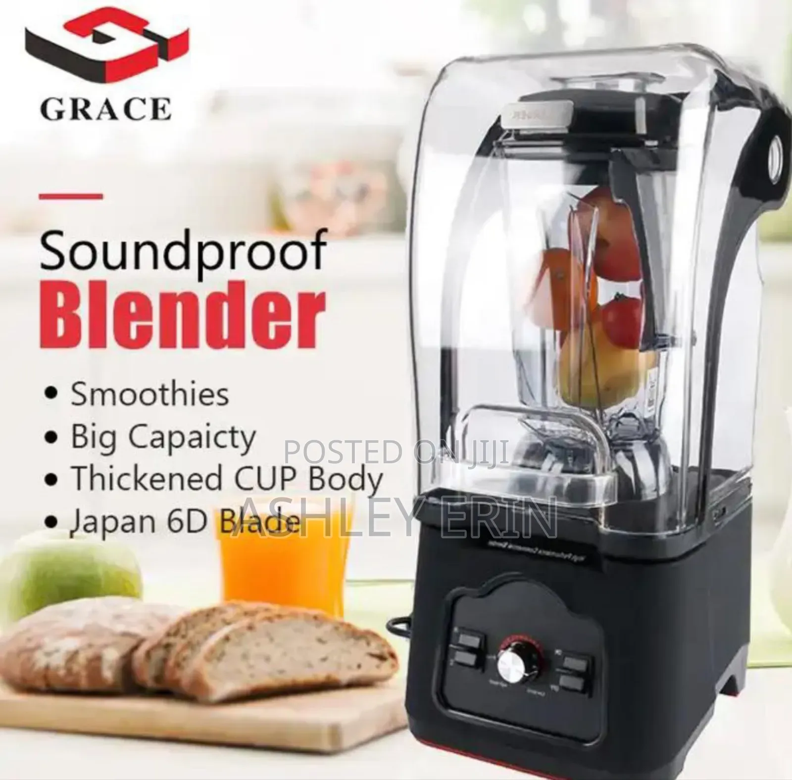 Heavyduty Durable Blade Quiet Sound Proof Blender