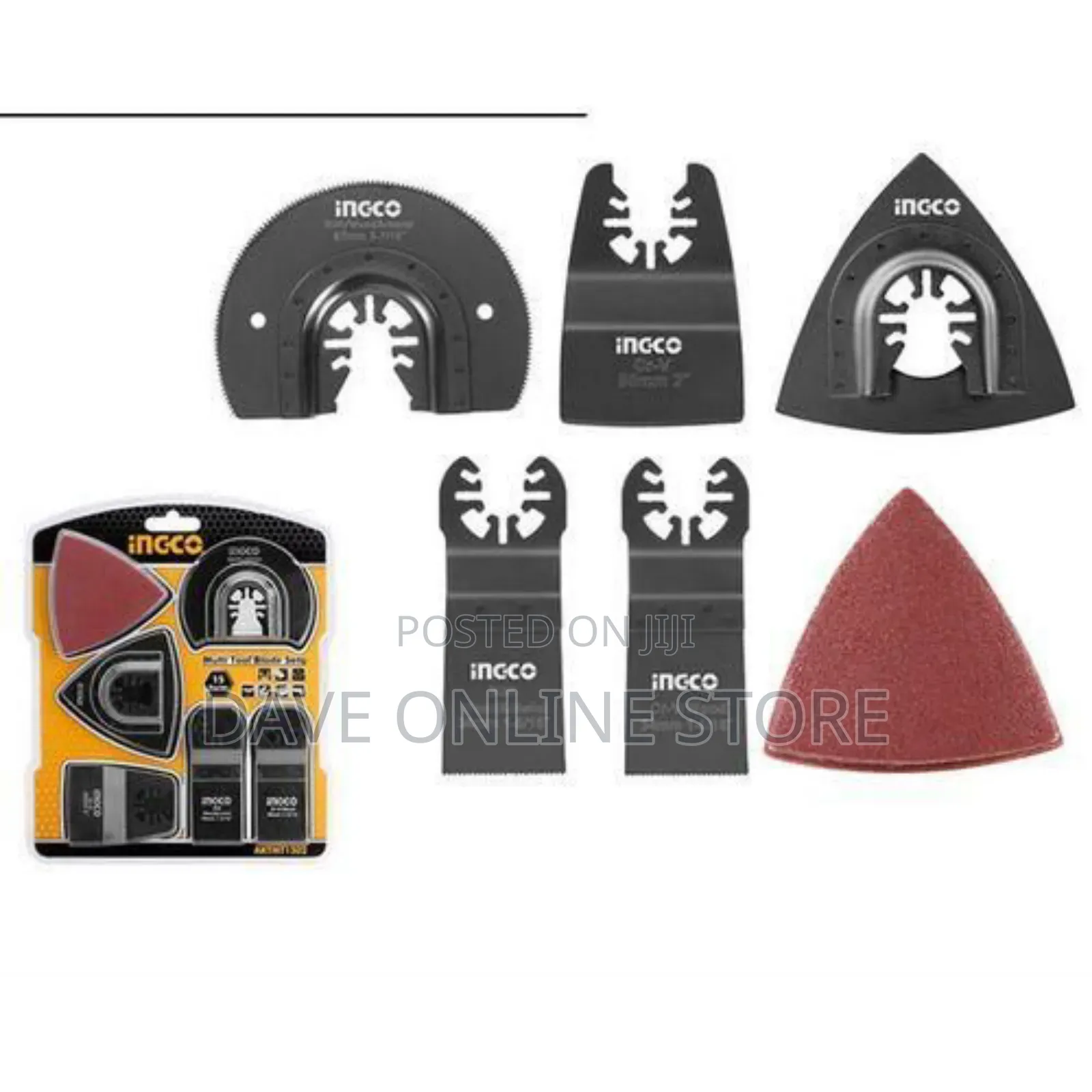 INGCO AKTMT1502 Multi Tool Blade Sets-Black