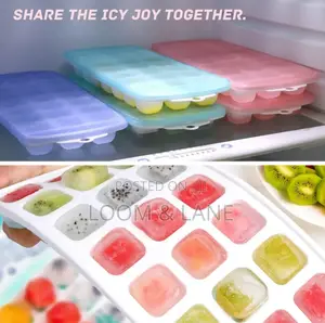 Ice Cube Tray With Removable Plastic Lid