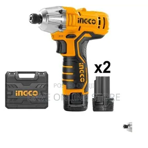 INGCO Lithium-Ion Impact Driver-Black,Yellow