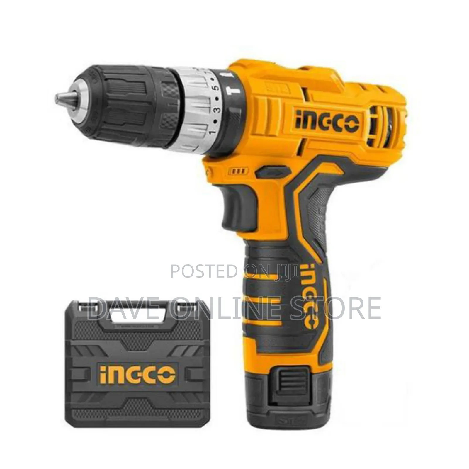 INGCO Cordless Drill CIDLI1232E, 12V, 20NM + 2x Battery