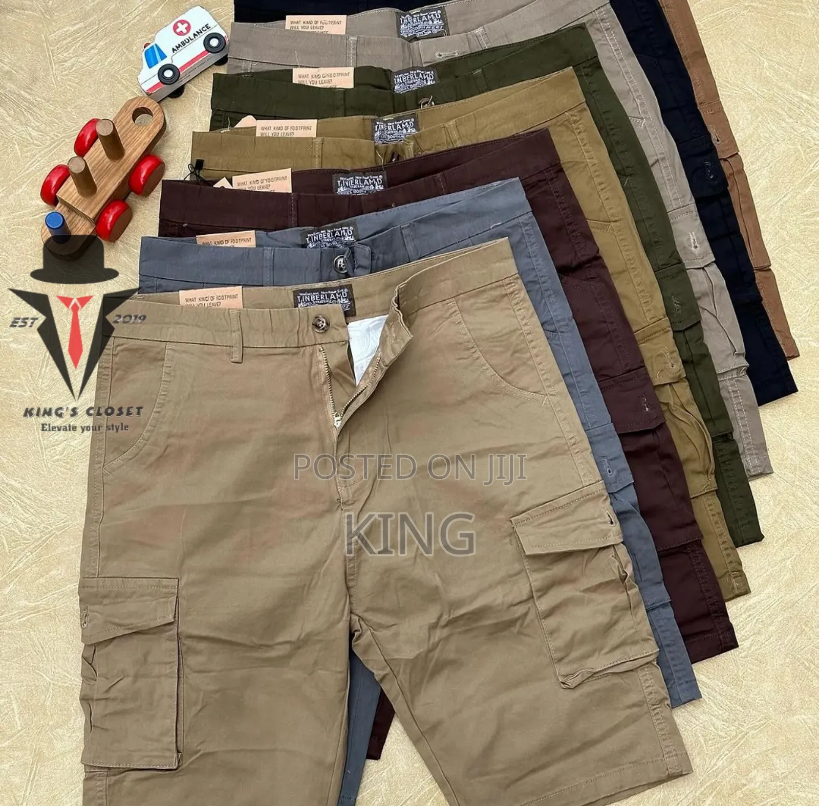 Suitable Cargo Shorts Kaki