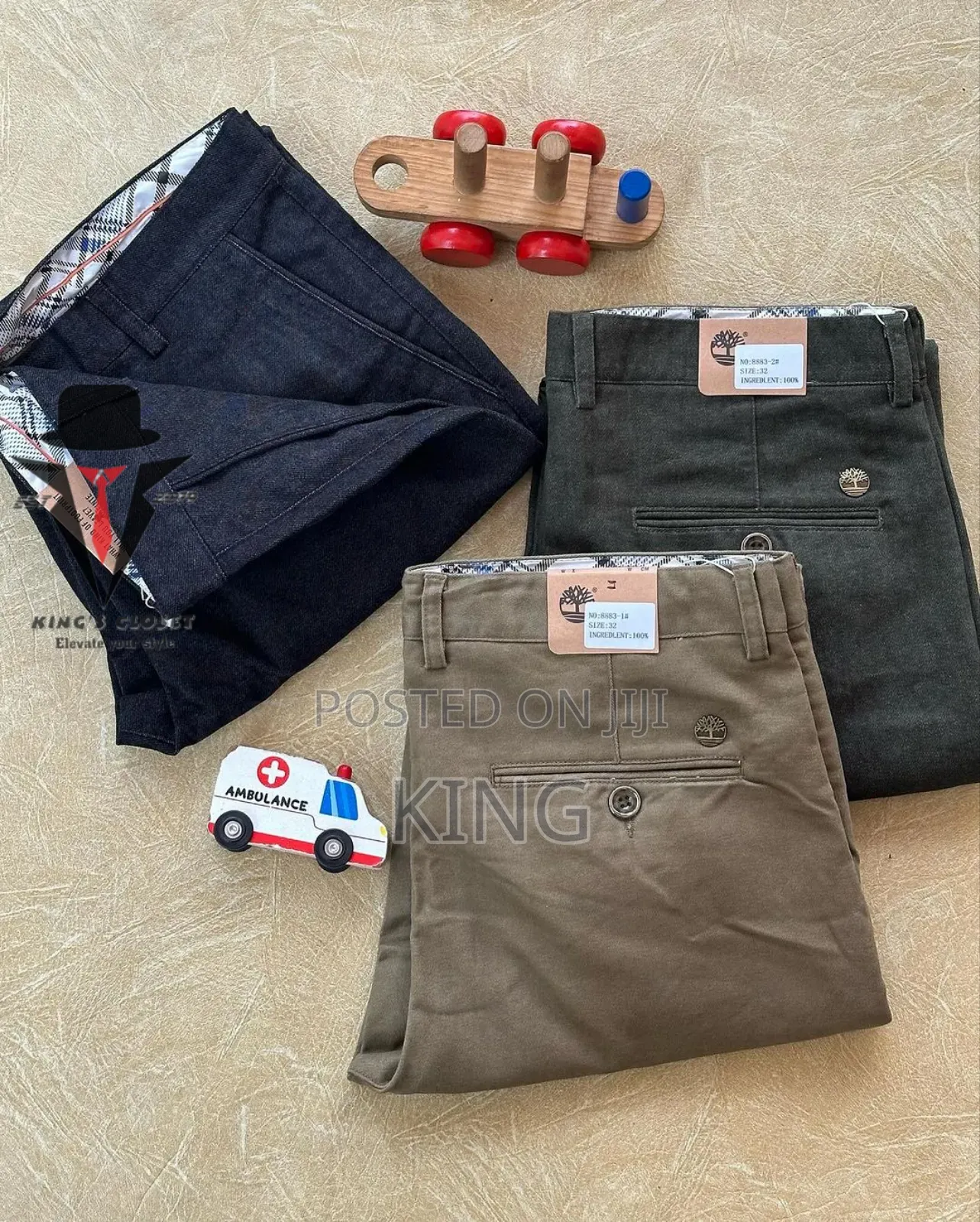 Suitable Kaki Pants Set. 3pcs