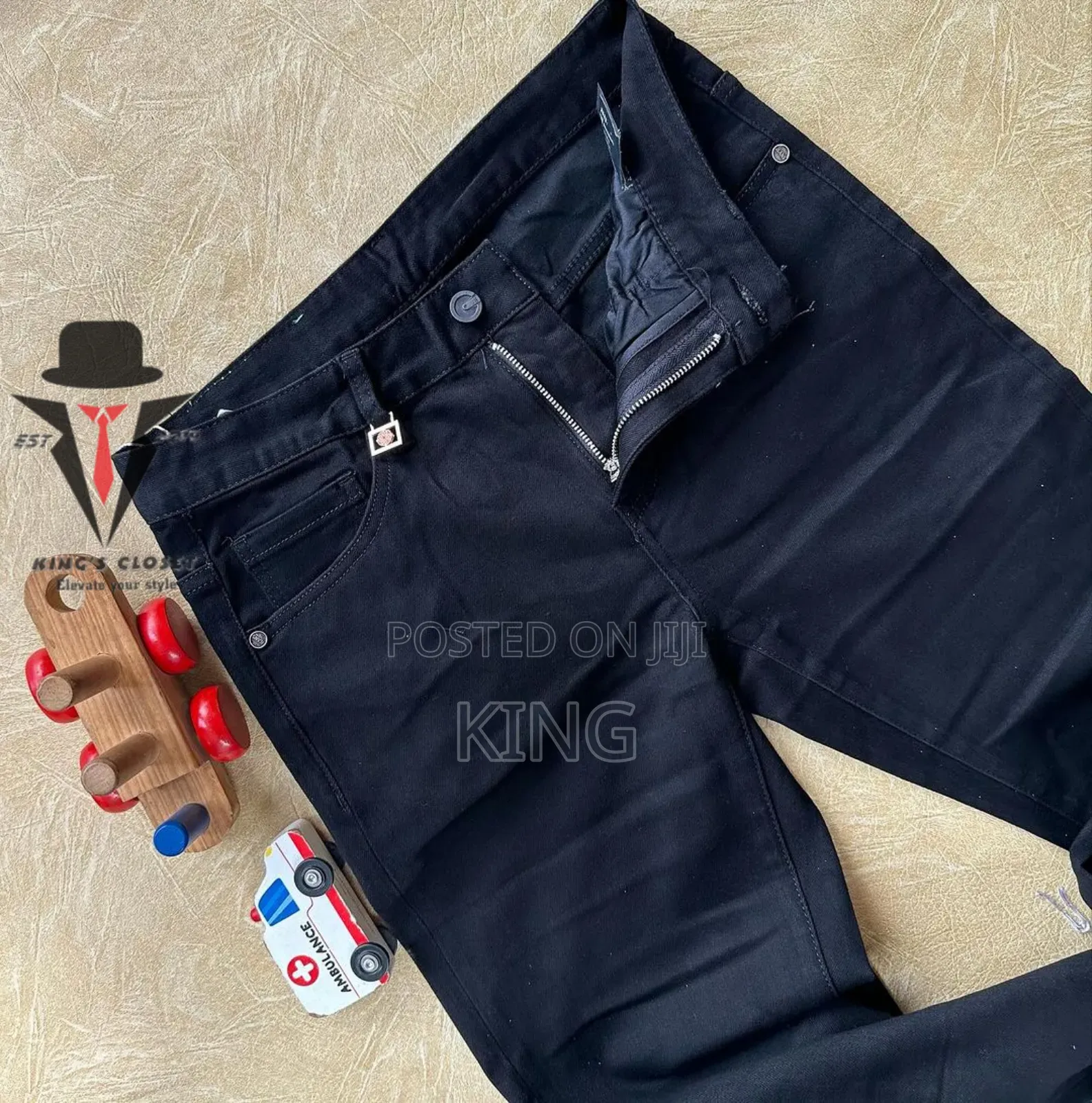 Supreme Suitable Black Jeans