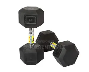 Pair of 15kg Hex Dumbells
