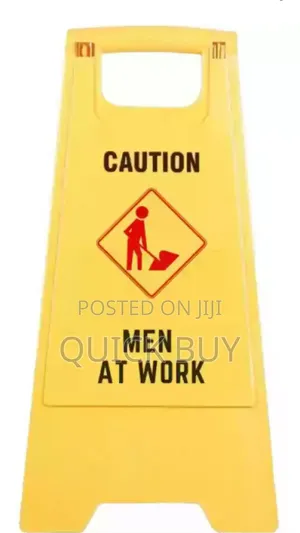 Caution Men At Work Sign Board Uv-resistant(Reflective Sign