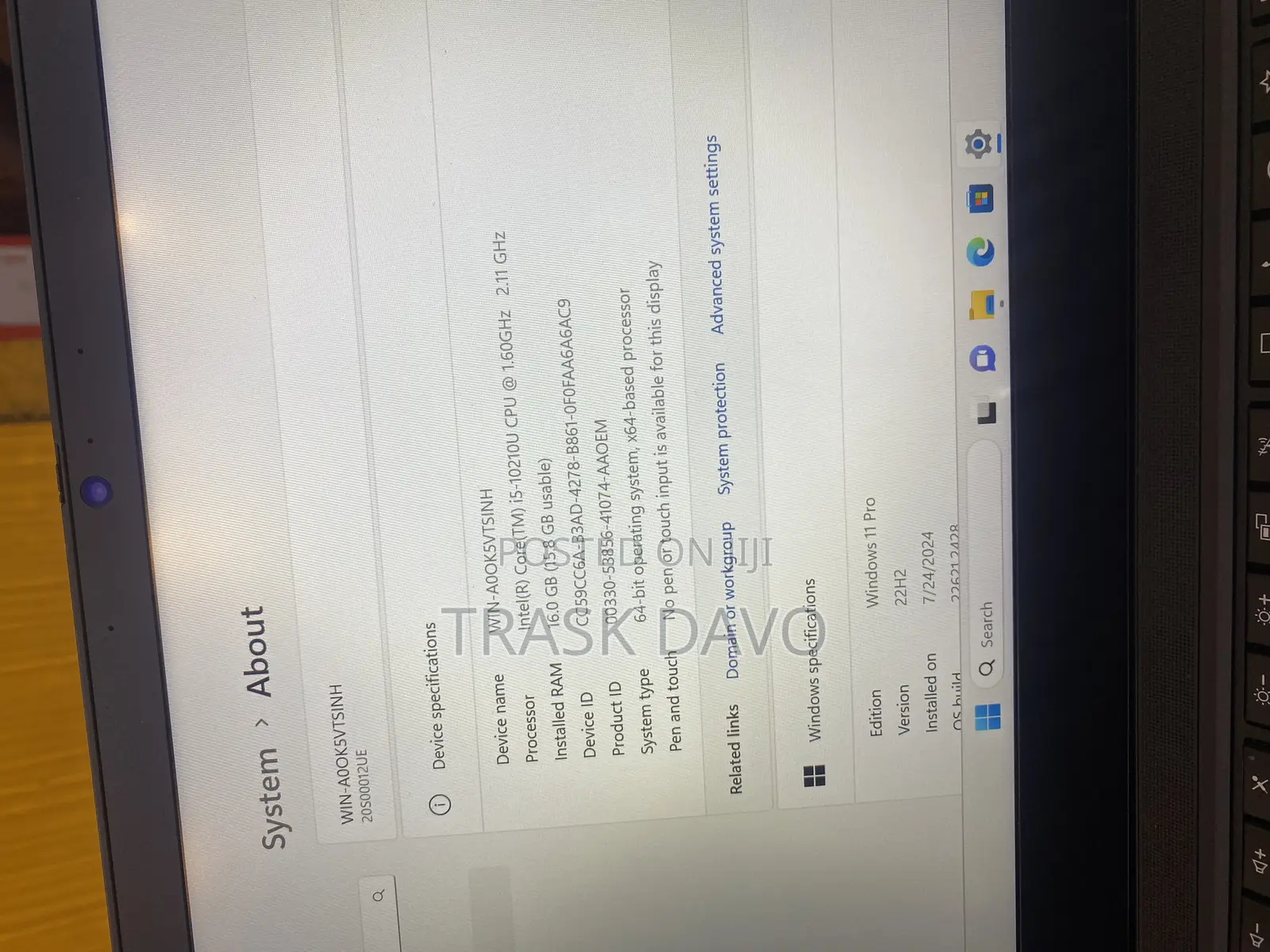 Laptop Lenovo ThinkPad T14 16GB Intel Core I5 SSD 512GB
