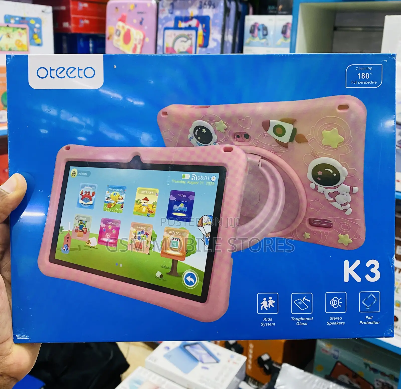 New Oteeto 128gb 4gb Android Kids Tablet