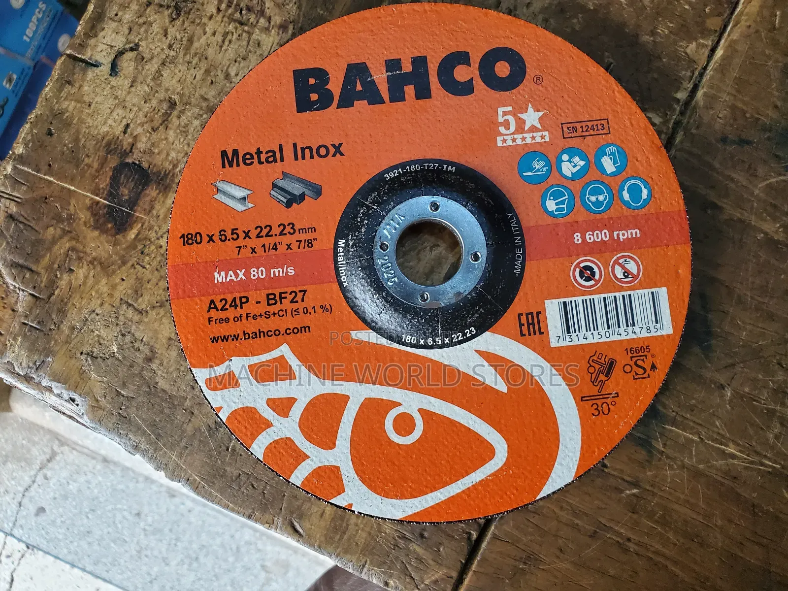 Bahco Grinding Disc 7inch