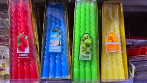 4pcs Coloured Flavored Candle Pack