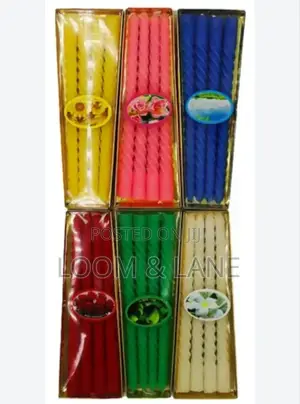 4pcs Coloured Flavored Candle Pack