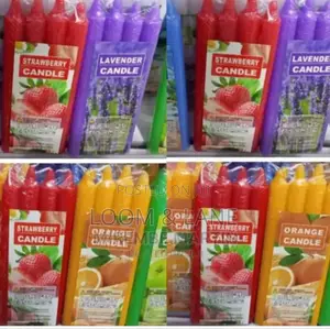 4pcs Coloured Flavored Candle Pack