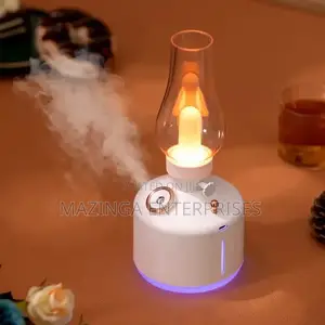 Retro Portable Rechargeable Lamp With Humidifier