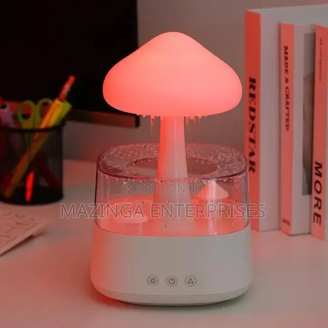 Raindrops Humidifier With Colourful Night Lights