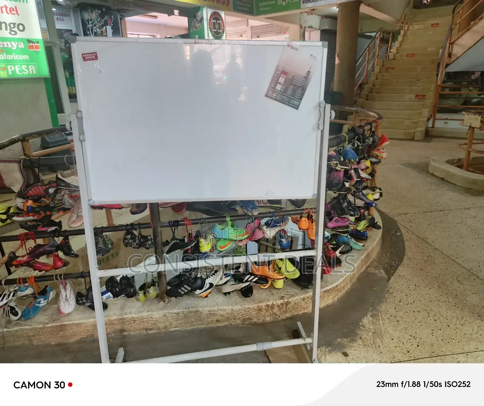 60x90cm White Board With Stands, Makers and Eraser