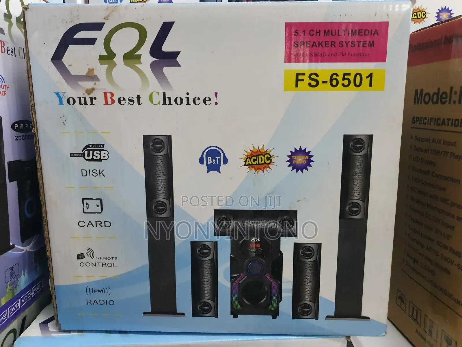 Fol Home Theater System With Heavy Bass and Good Sound.