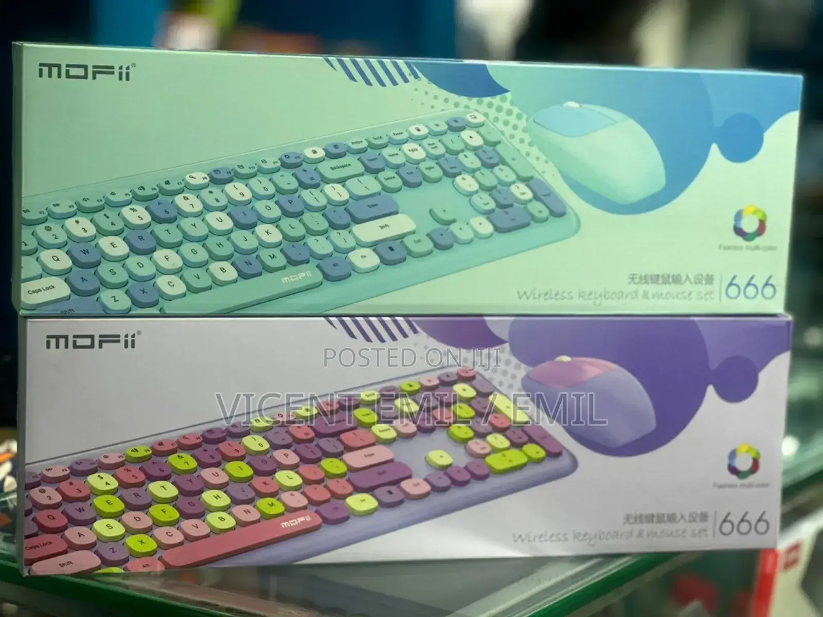 Wireless Keyboard and Mouse Rechargeable 666