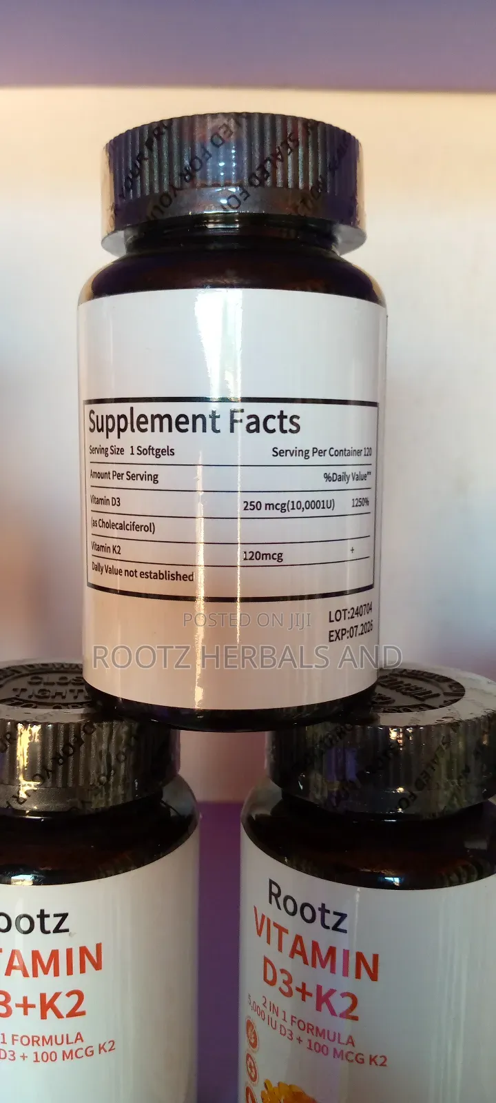 Vitamin D3+ 120 Capsules 2 Month Supply