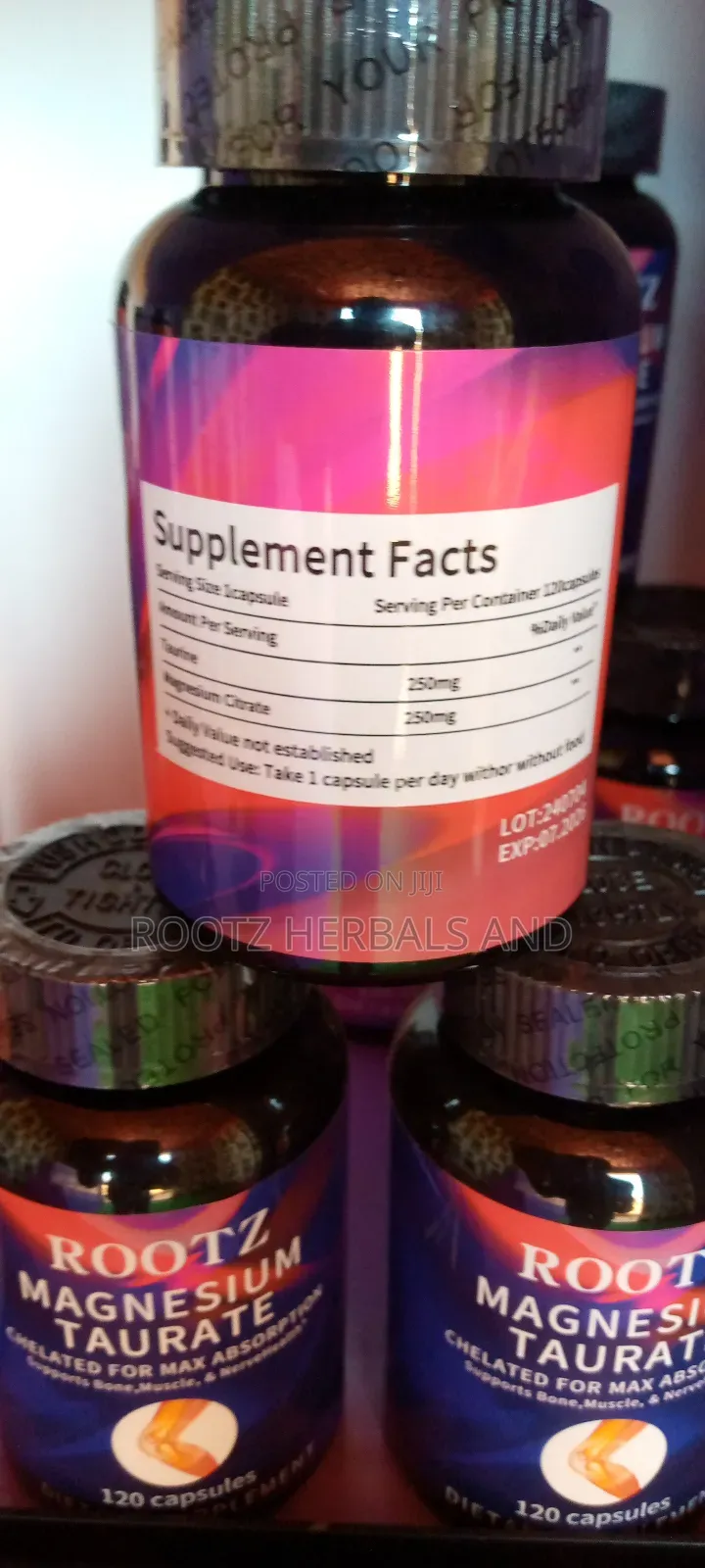 Magnesium Taurate 120 Capsules