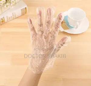 100pcs Disposable Gloves ( Plastic )