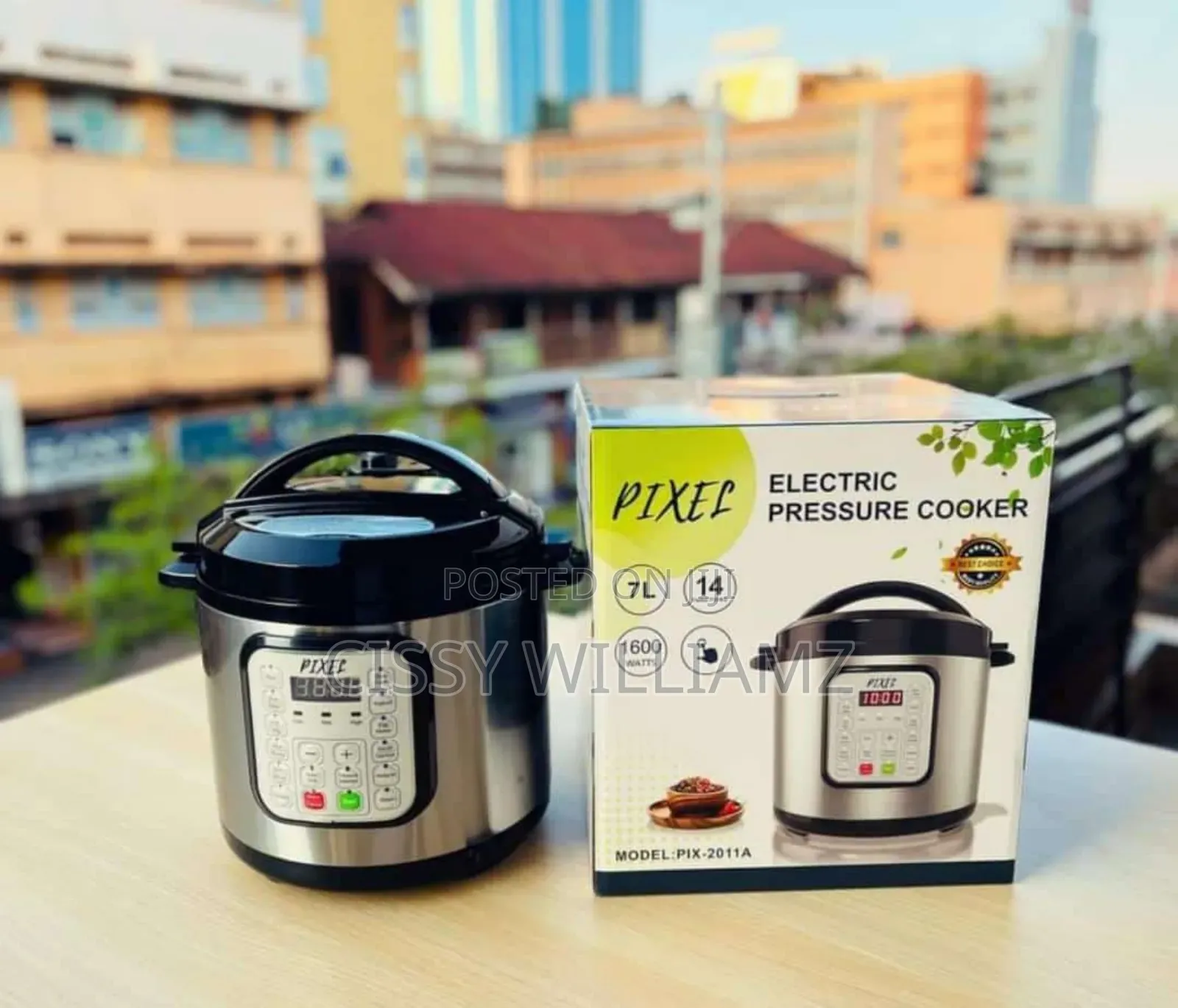 Pixel 7 Liter Multifunction Electric Pressure Cooker