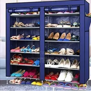 Metallic Frame 6 Layer Shoe Rack