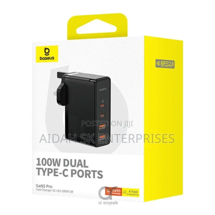 Baseus Gan5 Pro 100W 4 Port Fast Charger |